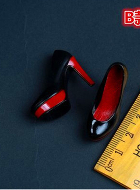 1:6 兵人女鞋 女玩偶高跟鞋 适合Phicen全包胶钢骨女素体模型现货