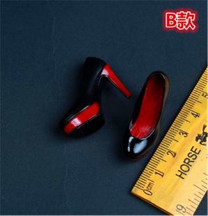 1:6 兵人女鞋 女玩偶高跟鞋 适合Phicen全包胶钢骨女素体模型现货