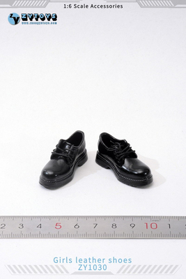 ZYTOYS1/6 兵人女装 学生鞋 学生妹皮鞋 空心皮鞋 无脚模型 现货