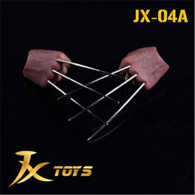 JXtoys 1/6金刚狼爪模型 握拳钢爪手型支持HT素体正常/血渍版现货