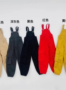 1/6 女兵人 DG073 潮流背带裤 工装裤 12寸可动人偶衣服 现货