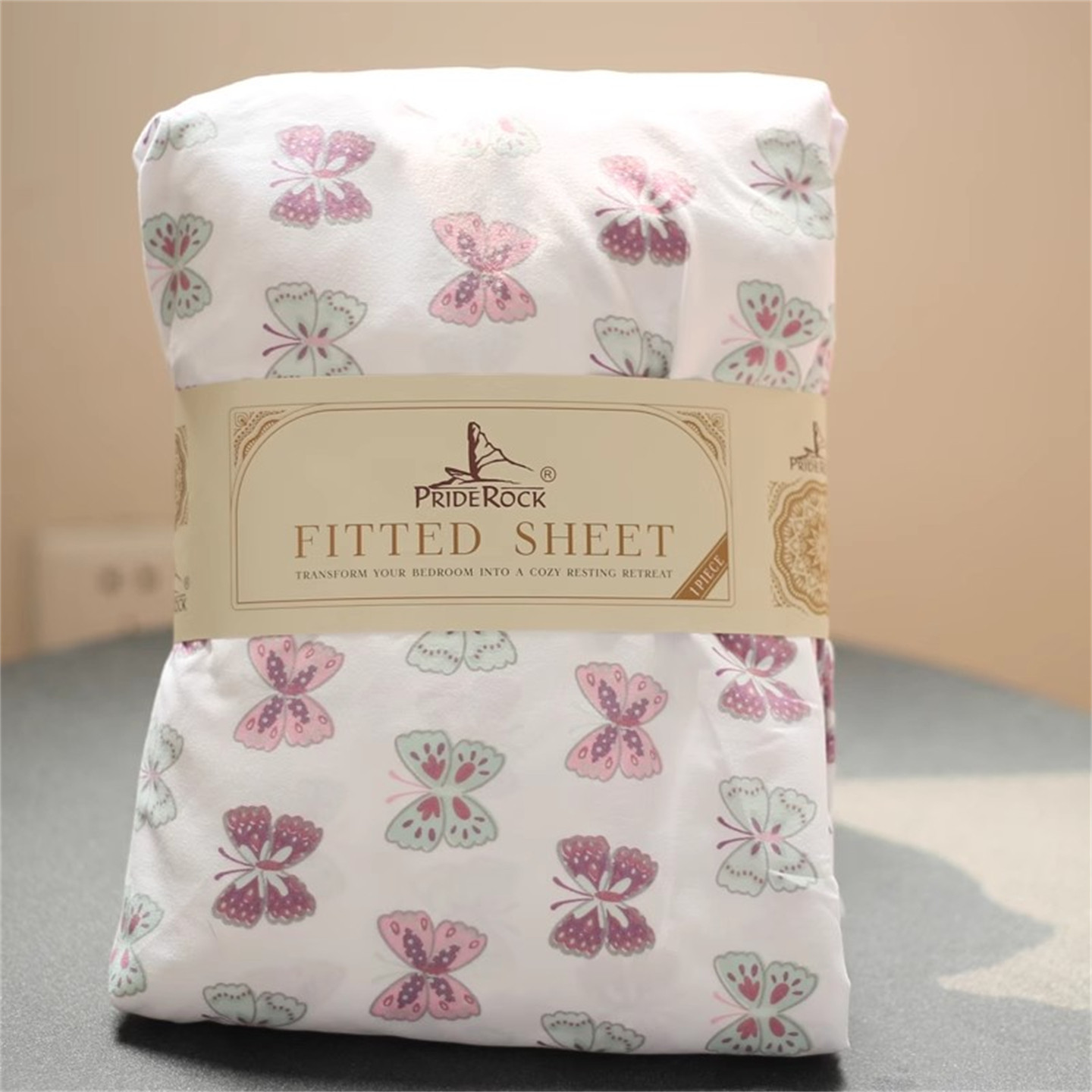 大尺寸200*220CM蝴蝶印花纯色格子磨毛床笠贴身透气床垫保护罩,床上用品,床笠,淘宝优惠券,粉丝福利购,淘宝优惠卷