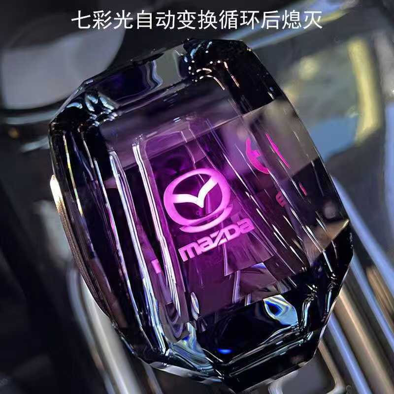 适配马自达3/5/6/8睿翼星骋CX-5/CX-7/CX-9水晶发光排挡把头改装