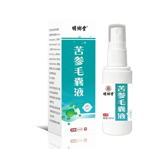 厂家批发明鄉堂苦参毛囊液30ml一件代发