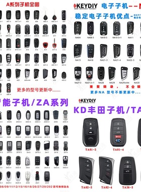 KD600-KDX1-MAX-全系-子机-ZA智能卡-A-NA汇总-电子-汽车遥控钥匙