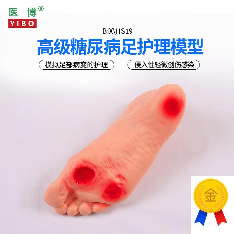 医博BIX-HS19高级糖尿病v足部护理模型侵入性病变溃烂足部护理训