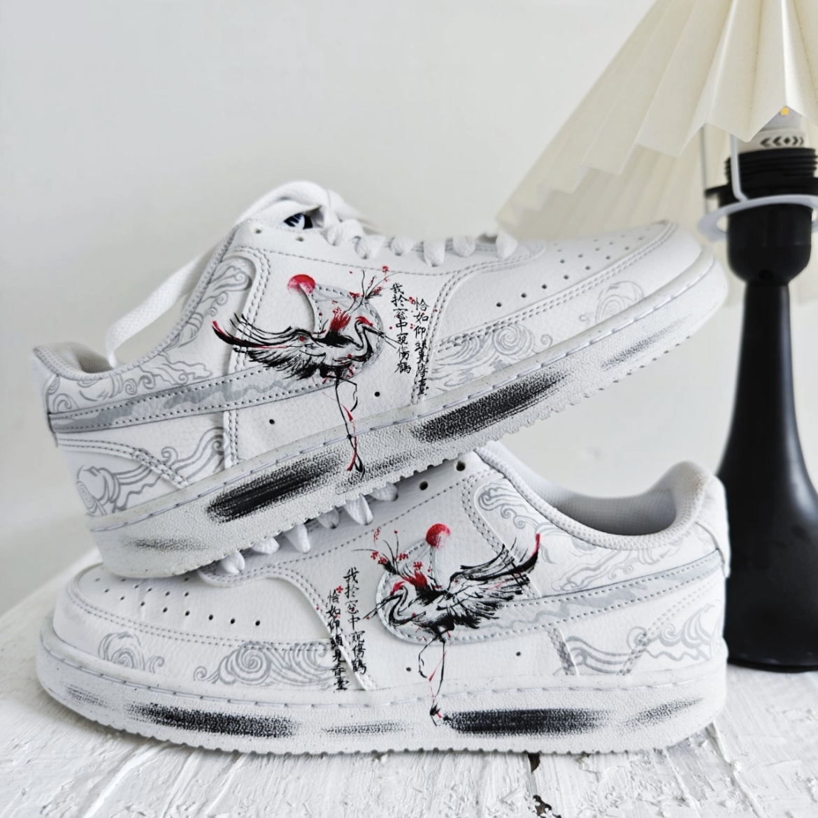 定制古风手绘涂鸦个性百搭男鞋