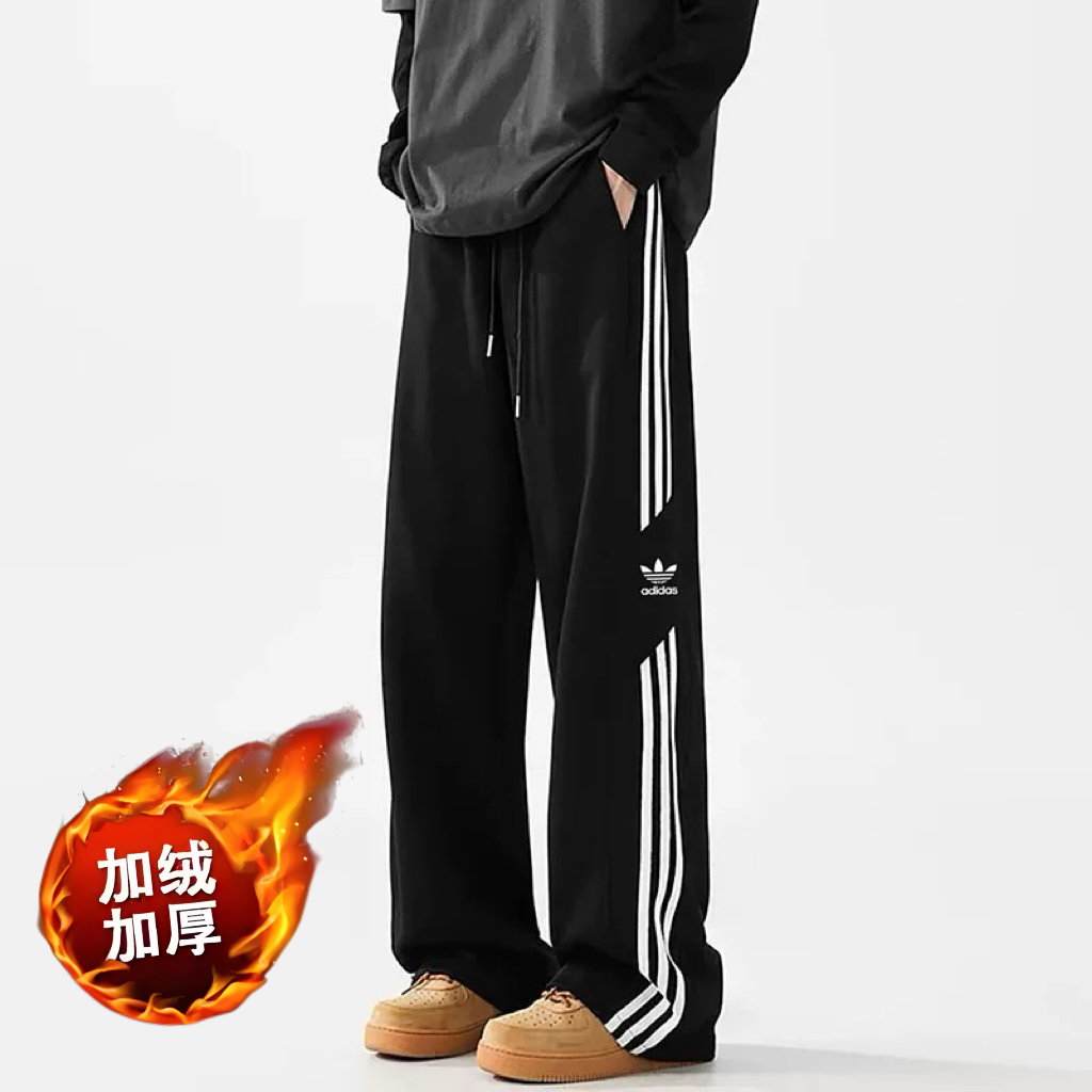 阿迪达斯卫裤春秋休闲直筒运动裤