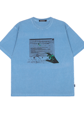 MYEG梦幻搜索概念印花纯棉短袖T恤