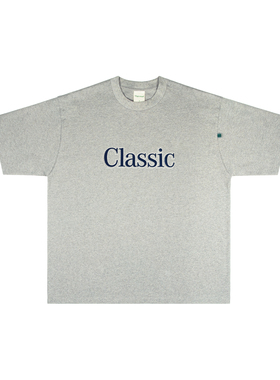 MYGESMART经典系列“Classic”复古学院立体文字印花宽松短袖T恤