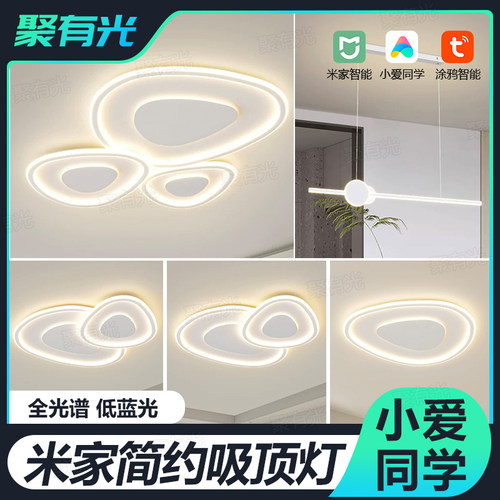 智能全光谱无极现代简约吸顶灯