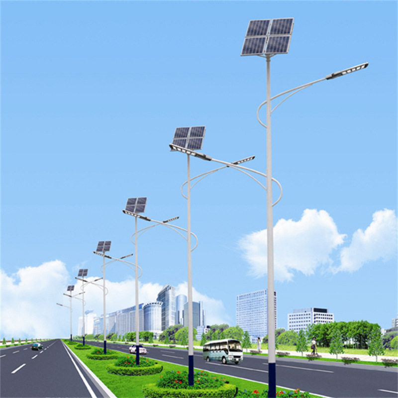 太阳能一体化路灯led家用节能灯厂家单臂高杆灯户外照明灯具