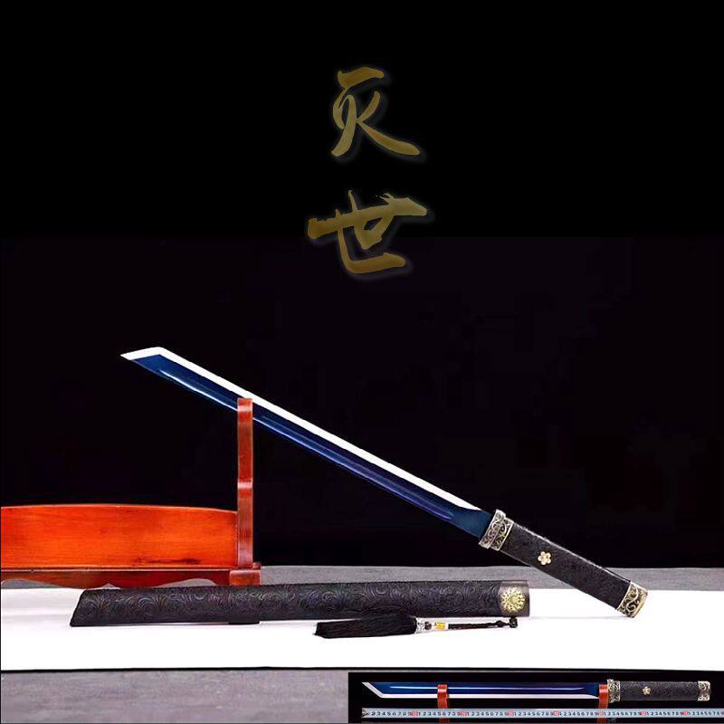 刀剑手工锻打高速钢战刀唐横刀传统宝剑一体防身长剑冷兵器未开刃