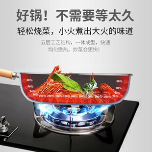 空中宝阁富硒康铁锅不粘煎锅牛排平底电磁力煤气灶通用厨房