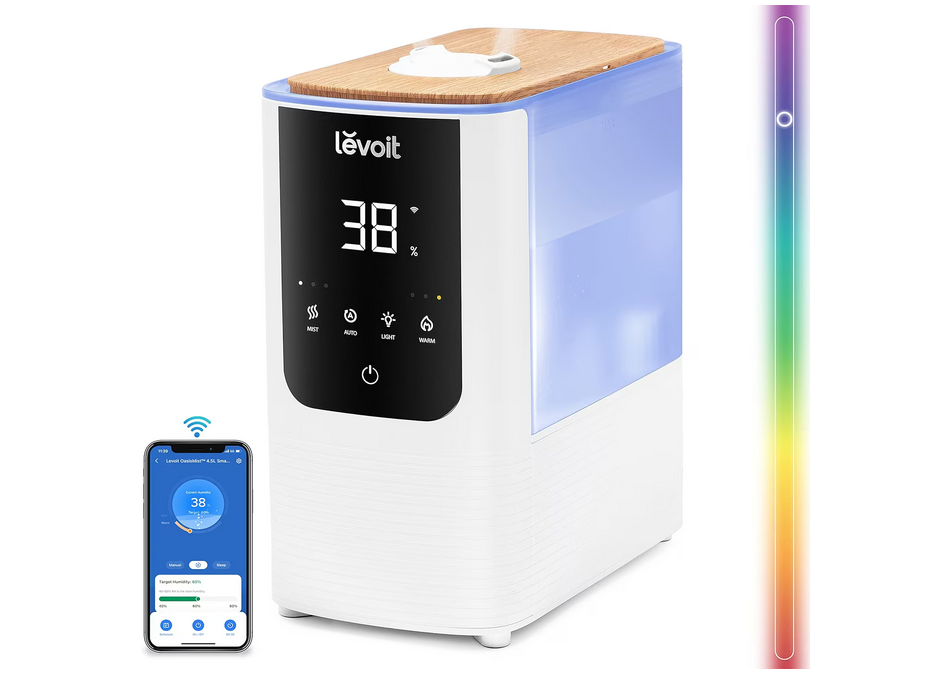 英国代购 LEVOIT Warm&Cool Humidifier 4.5升温冷雾加湿器香薰机