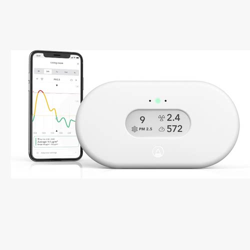 美国代购Airthings View Plus Air Quality Monitor 空气监测仪