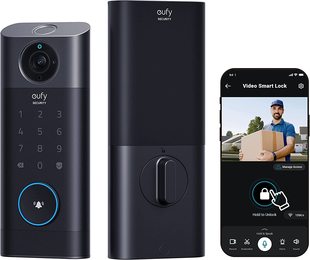 Smart Video S330 美国代购 3合1智能门锁摄像头门铃 eufy Lock