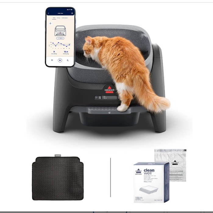 美国代购BISSELL CleanWell Automated Cat Litter Box智能猫砂屋