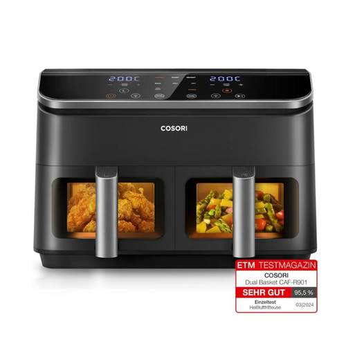 德国代购COSORI Air Fryer CAF-R901-AEU 8.5升双室空气炸锅