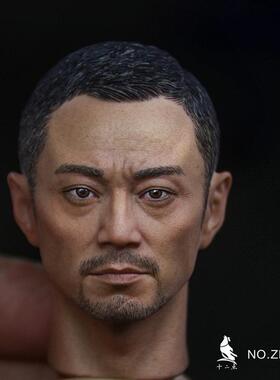 1/6男兵人头雕 十二点 张涵予头雕ZH001 亚洲中国硬汉头雕 现货