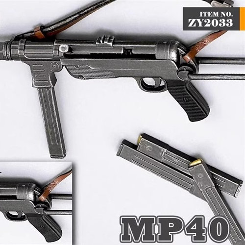 现货 ZYTOYS1/6兵人 手办 MP40 冲锋枪 德系二战 WWII模型 ZY2033