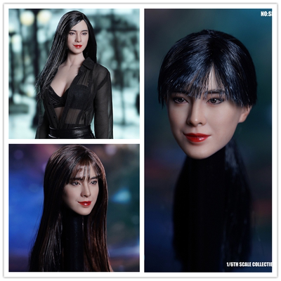 现货1/6兵人头雕 SDH029 酷似王祖贤美女头雕 适合包胶女素体模型