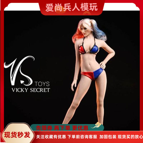 现货 VSTOYS 1/6 兵人 小丑女 比基尼内衣 泳装 不含包胶女素体