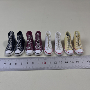 现货 1/6女兵人 ZY1006 潮流运动鞋 绑带鞋 高帮鞋 空心板鞋 模型