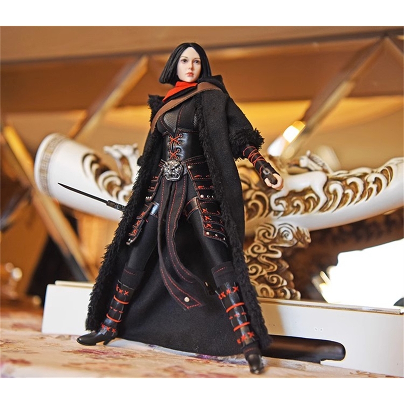 现货 1/6女兵人 女侠披风斗篷 适用于phicen包胶女素体