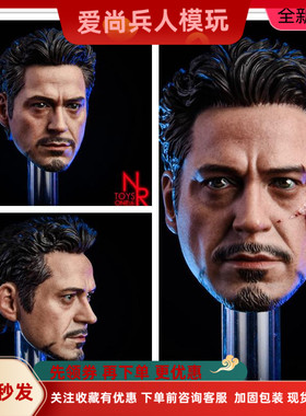 现货NRtoys1/6兵人头雕 托尼MK5 2.0赛车服版正常版 战损头雕模型