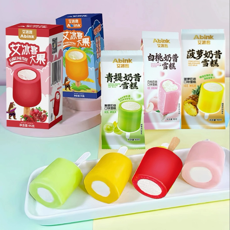 艾冰客大果冰淇淋青提菠萝奶昔图片