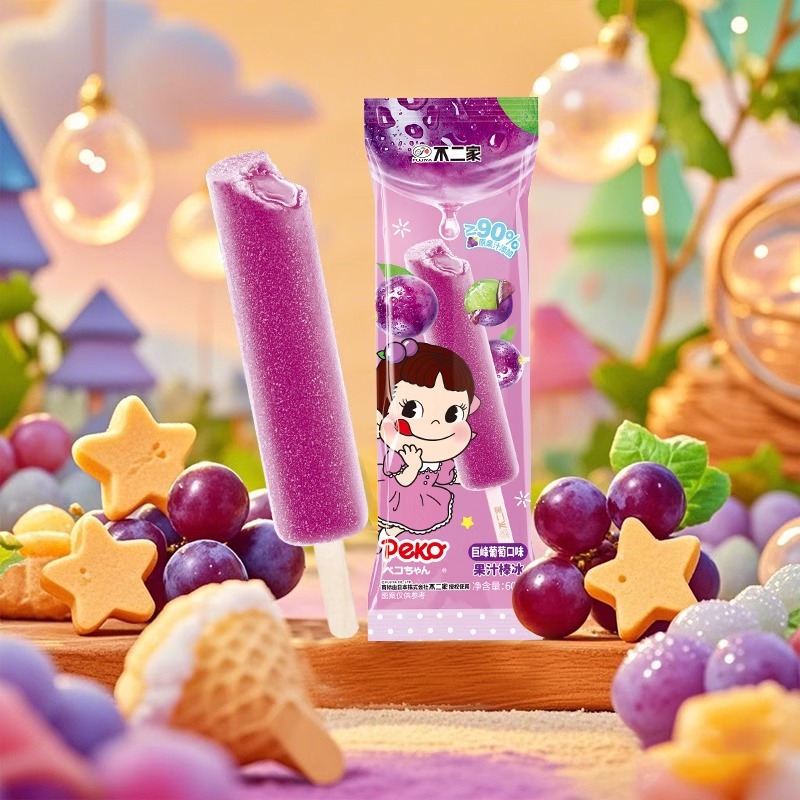 不二家冰淇淋巨峰葡萄香橙味棒冰