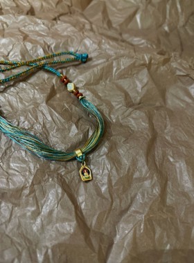 觉醒者系列—扎基拉姆招米原创独家纯手工毛衣链吊坠藏传纯银配饰