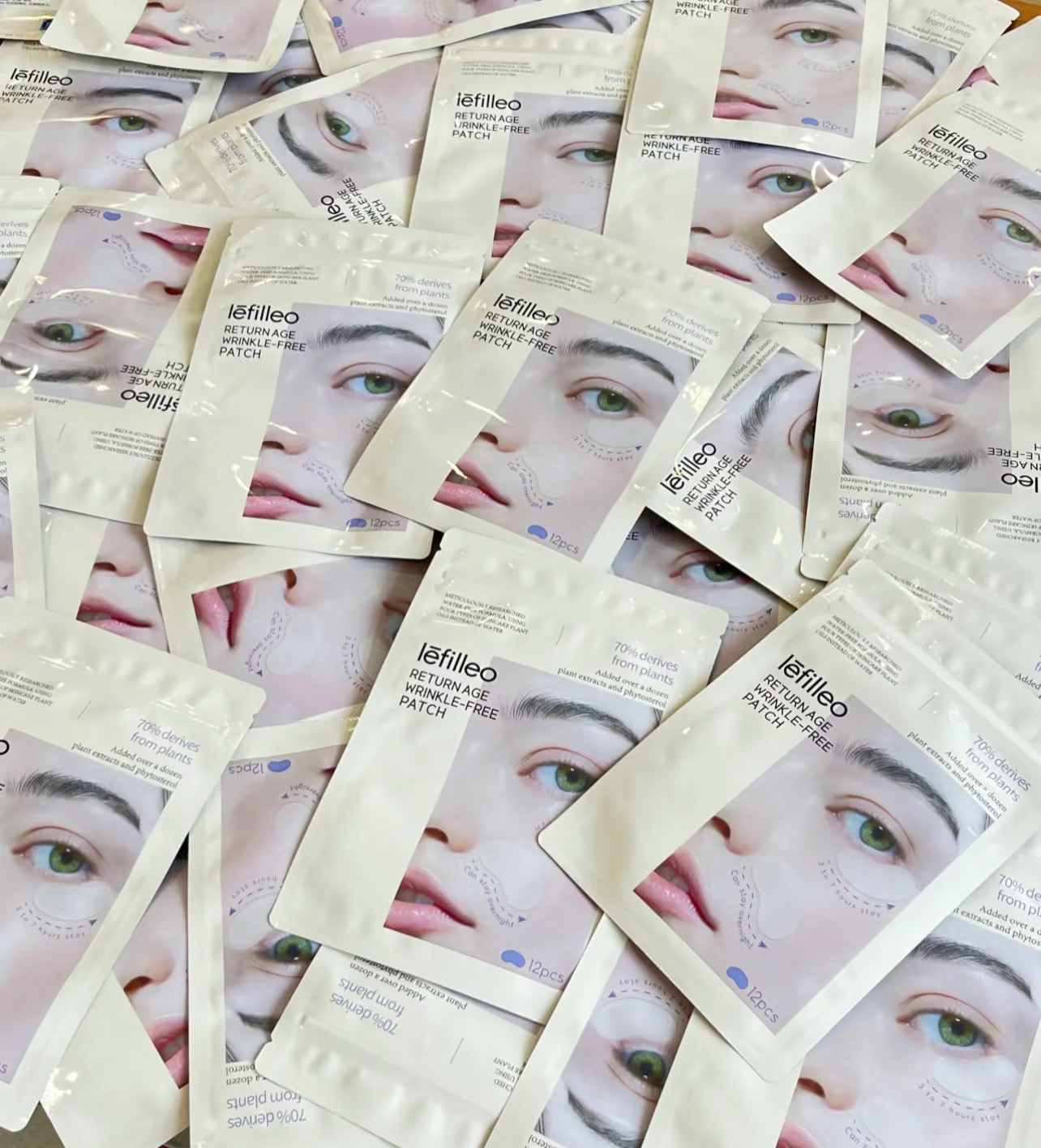 lefilleo韩国丽菲欧除皱贴淡化眼部细纹法令纹睡觉专用川字眉间