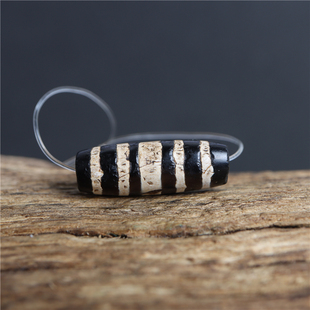 精品藏传包老精品千年线珠黑白至纯天珠藏区老天珠