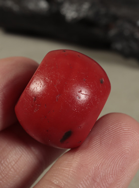 清代西藏纯手工老琉璃老型珠配珠藏式民族风配饰21.6mm