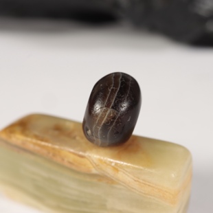 〓老〓9.7mm唐代老缠丝玛瑙药师珠藏式珠串隔珠配珠散珠顶珠