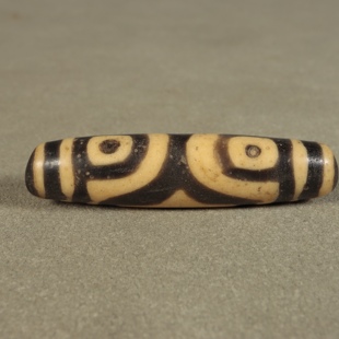 清末藏传老料三眼料器天珠佛珠手串配饰男女挂件吊坠藏式文玩