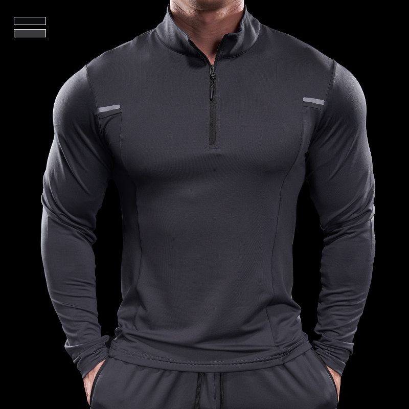 霸道肌肉 男士运动健身上衣跑步训练服秋冬立领拉链长袖T恤男款,运动服/休闲服装,健身衣,淘宝优惠券,粉丝福利购,淘宝优惠卷