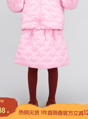 播broadcute童装半身裙秋冬新品时尚休闲女童保暖短裙KGQ3B490