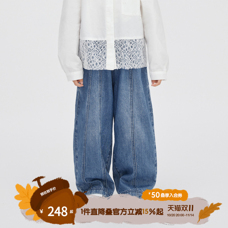 播童装休闲宽松牛仔裤