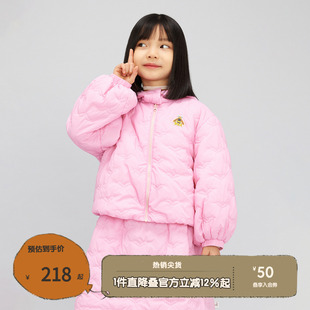 宽松休闲女童保暖棉衣KGQ3P513 时尚 播broadcute童装 棉服秋冬新品
