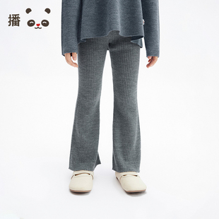 喇叭羊毛長褲 播broadcute2025春新品 女童KGS1KD0227