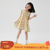 播broadcute童装 春夏女童没有冰淇淋 夏天拉链连衣裙KGQ2L295