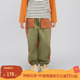 裤 子秋季 新款 播broadcute童装 男女童纯棉松紧腰口袋装 饰KBQ3K402