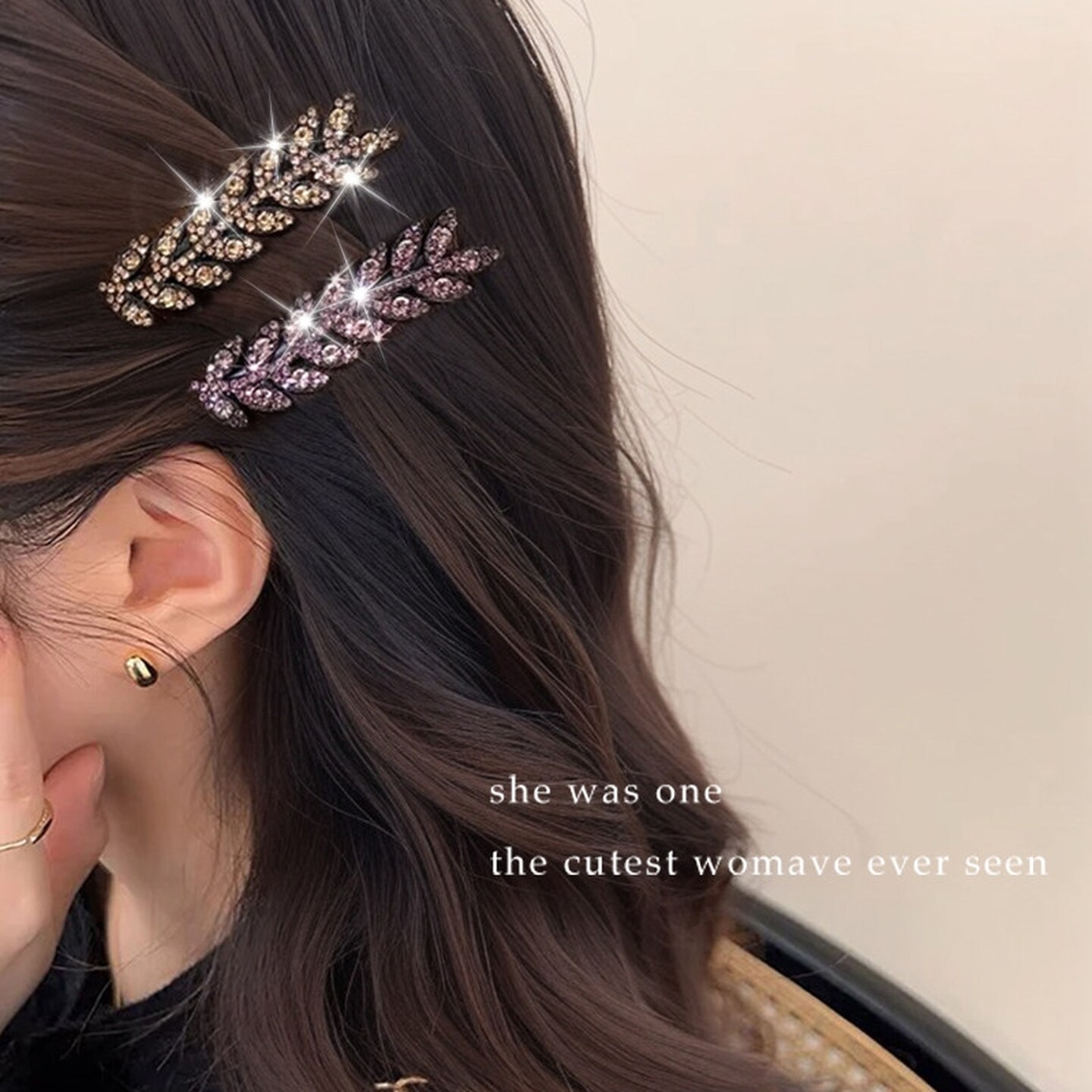 高级感麦穗发夹女后脑勺抓夹女盘发神器发卡夹子头饰一字夹扭扭夹