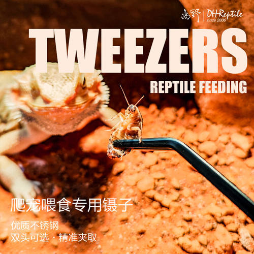 喂食镊子加厚加长爬虫喂食镊子鱼缸爬宠夹子不锈钢喂食夹喂龟夹子