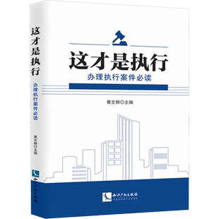 这才是执行 办理执行案件必读 黄文柳 编 司法案例/实务解析社科 新华书店正版图书籍 知识产权出版社