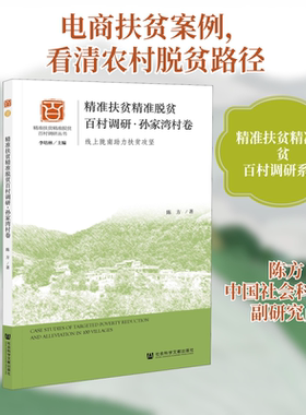 精准扶贫精准脱贫百村调研·孙家湾村卷 线上陇南助力扶贫攻坚 陈方 著 经济理论经管、励志 新华书店正版图书籍