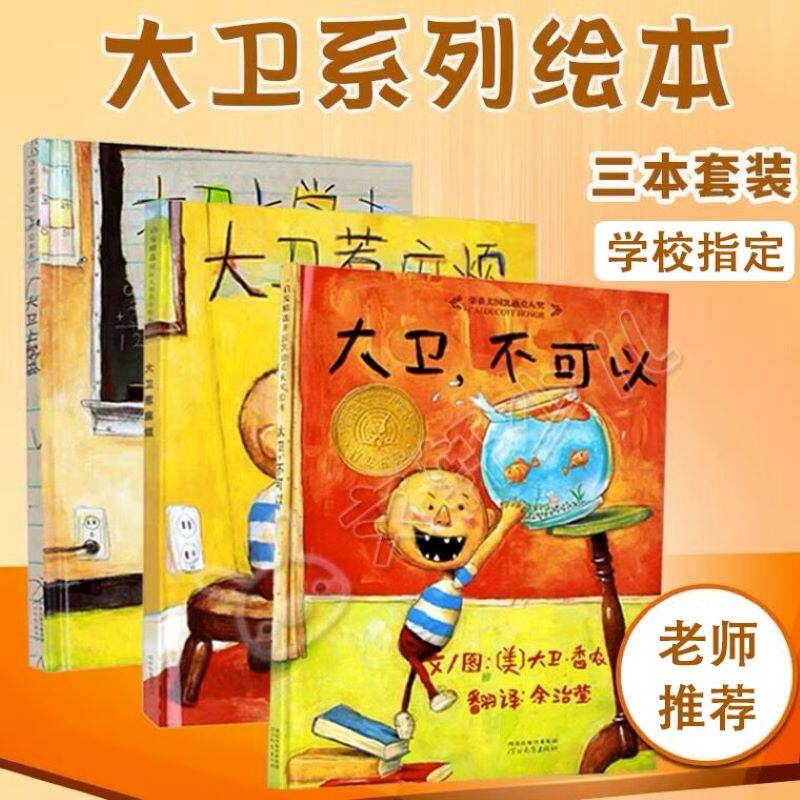 大卫不可以 套装3册 大卫上学去+大卫惹麻烦+大卫不可以 清华附小推荐凯迪大奖经典绘本幼儿园儿童早教情商培养故事书属于什么档次？